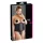 Cottelli Plus Size - corset din satin - negru - 2XL