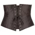 Cottelli Plus Size - corset din satin - negru - 3XL