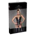 Noir - corset cu dantelă și portjartier - negru - M