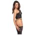 Noir - corset din dantelă (negru) - M