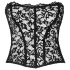 Noir - corset dantelă (negru) - M