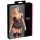 Cottelli - top damă sexy dantelă cu panglică - negru - XXXXL