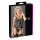 Cottelli - top transparent cu dungi lucioase - negru - L