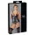 Cottelli Bondage - top lucios push-up cu cătușă (negru) - XL