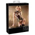Abierta Fina - set sexy deschis cu dantelă sclipitoare - negru