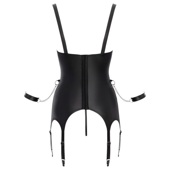 Cottelli - set bondage cu ridicare sâni - negru - L