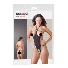 NO:XQSE - Body deschis, cu stras pentru sex - negru (S-L)