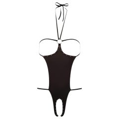 NO:XQSE - Corpul de sex deschis cu pietricele - negru (S-L)