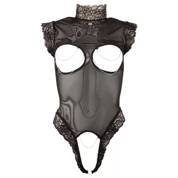 Abierta Fina - Body sexy dantelă - decolteu adânc - M