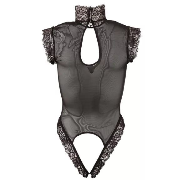 Abierta Fina - Body sexy dantelă - decolteu adânc - M