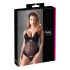 Cottelli - Body catifelat, versatil (negru)