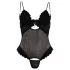Cottelli - Body damă reglabil catifelat - negru