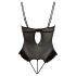 Cottelli - Body catifelat, versatil (negru) - 80B/M