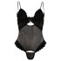 Cottelli - Body catifelat, versatil (negru) - 85C/L