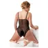 Cottelli Plus Size - body din dantelă - negru - XXXL
