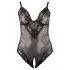 Cottelli Plus Size - body din dantelă - negru - XXXL