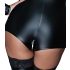Noir - salopetă scurtă cu mâneci lungi și lucioasă (negru) - XL