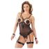 Costum bondage cu inele și cătușe - Cottelli (negru) - M