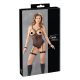 Costum bondage cu inele și cătușe - Cottelli (negru) - XL