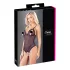 Cottelli - body deschis cu dantelă și perle - negru - L