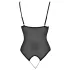 Cottelli - body deschis cu dantelă și perle - negru - L