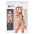 NO:XQSE - body negru cu mâneci lungi din plasă (S-L)