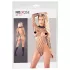 NO:XQSE - body sexy cu mânecă lungă - plasă neagră (S-L)