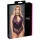 Cottelli Plus Size - body sexy floral - negru mov