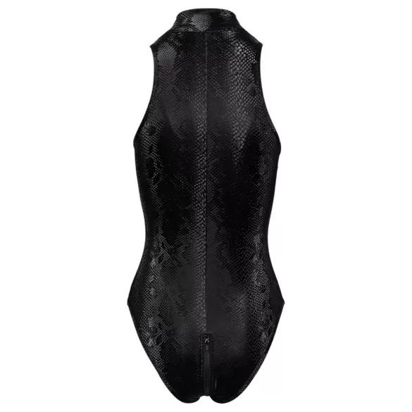 Cottelli Party - body cu model piele de șarpe - negru - L