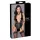 Cottelli Bondage - body dantelat cu guler - negru - M