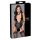 Cottelli Bondage - Body negru cu dantelă și guler deosebit - XL