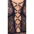 Cottelli Curves Plus Size - body transparent cu model - negru