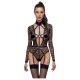 Cottelli - body transparent cu bretele negre