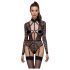Cottelli - body transparent cu bretele - negru - M