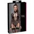 Cottelli - body transparent cu bretele - negru - M
