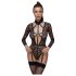 Cottelli - body transparent cu bretele - negru - M