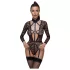 Cottelli - body transparent cu bretele - negru - L