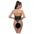 Cottelli Party - body sexy lucios cu guler - negru - L