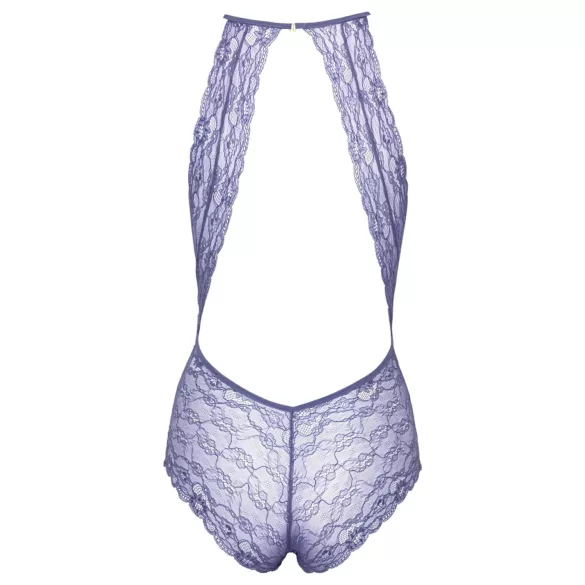 Kissable - body din dantelă cu guler la gât - mov - L/XL