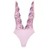 Kissable - body damă cu broderie florală roz