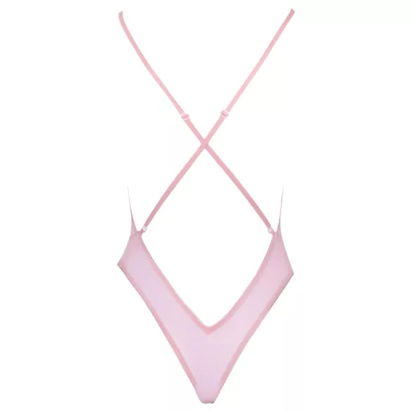 Kissable - body damă cu broderie florală roz