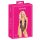 Body negru cu broderie roz Kissable