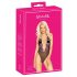 Body negru cu broderie roz Kissable