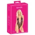 Kissable - body cu broderie roz (negru)