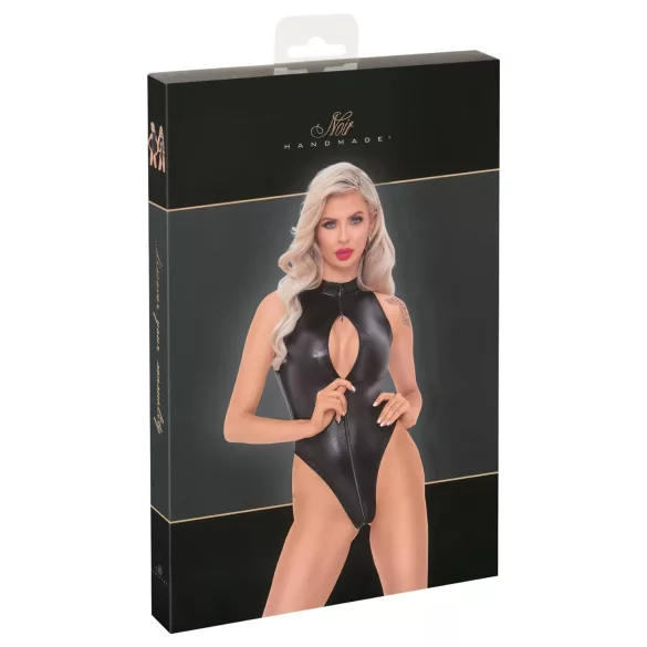 Noir - body cu model piele de șarpe (negru) - XL