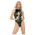 Noir - body cu model piele de șarpe (negru) - XL