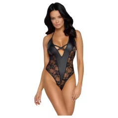 Cottelli Party - body cu model floral - negru