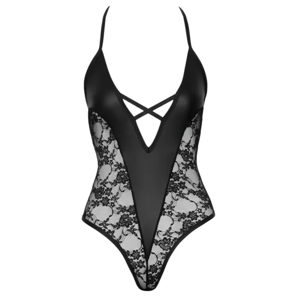 Cottelli Party - body cu model floral - negru