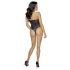 Cottelli Party - body floral negru - M