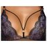 Cottelli - body dantelat deschis, brodat (negru-lila) - L